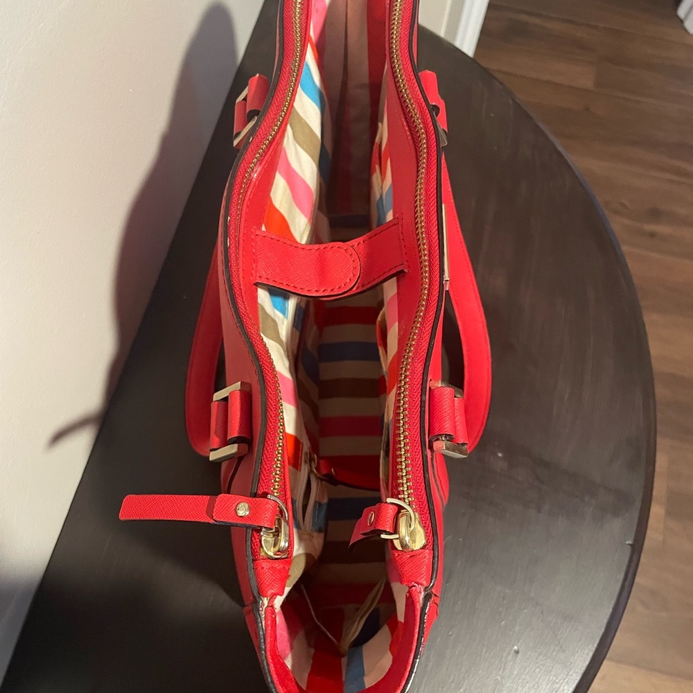 Kate Spade Red Tote Bag - Picture 4 of 7